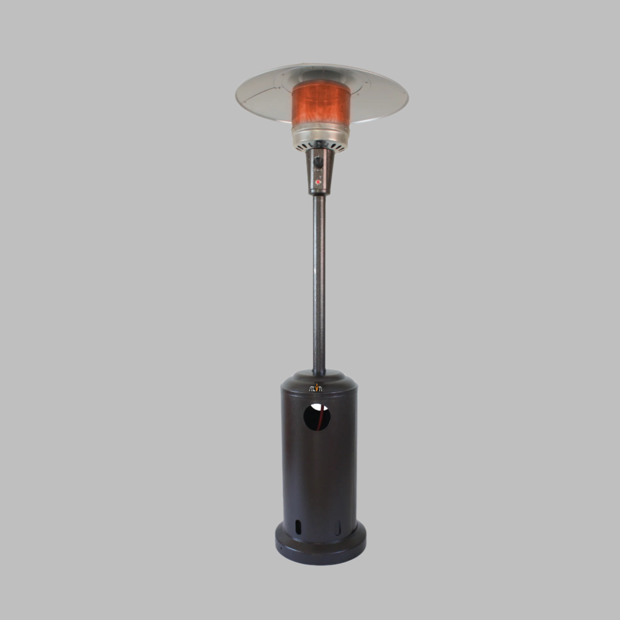 Gas Patio Heater - Bronze Hammertone Cabinet