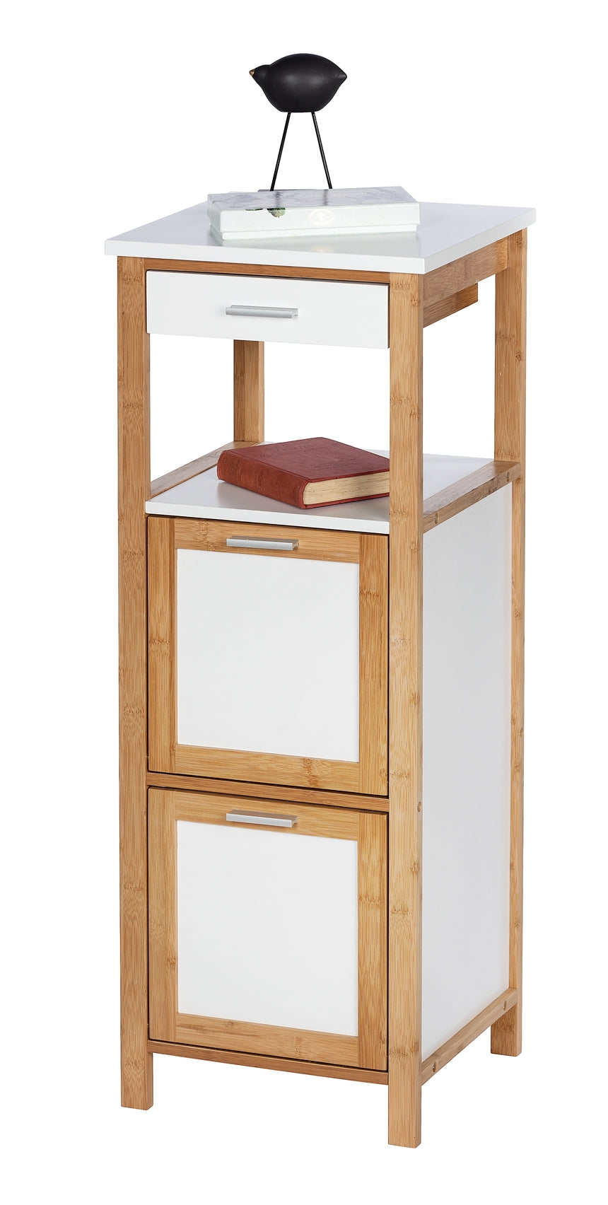 Shelving Unit W/ 2 Compartments + Drawer - Finja - Bamboo