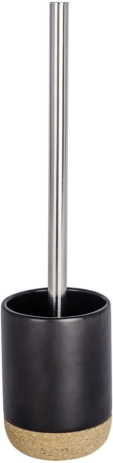Toilet Brush - Black Ceramic & Cork