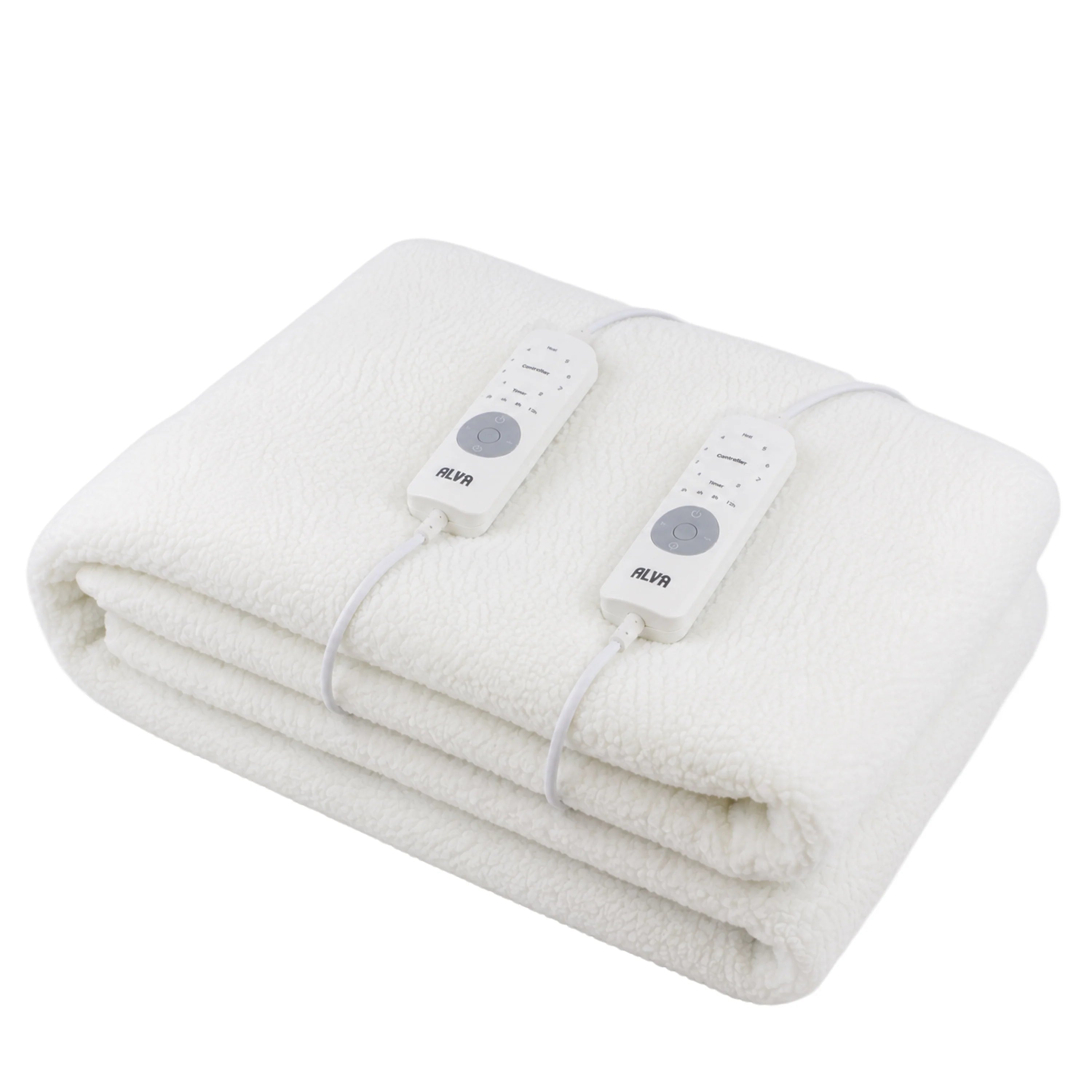 ALVA Sherpa Electric Blanket | 8 Heat Settings & Timer | Single to King
