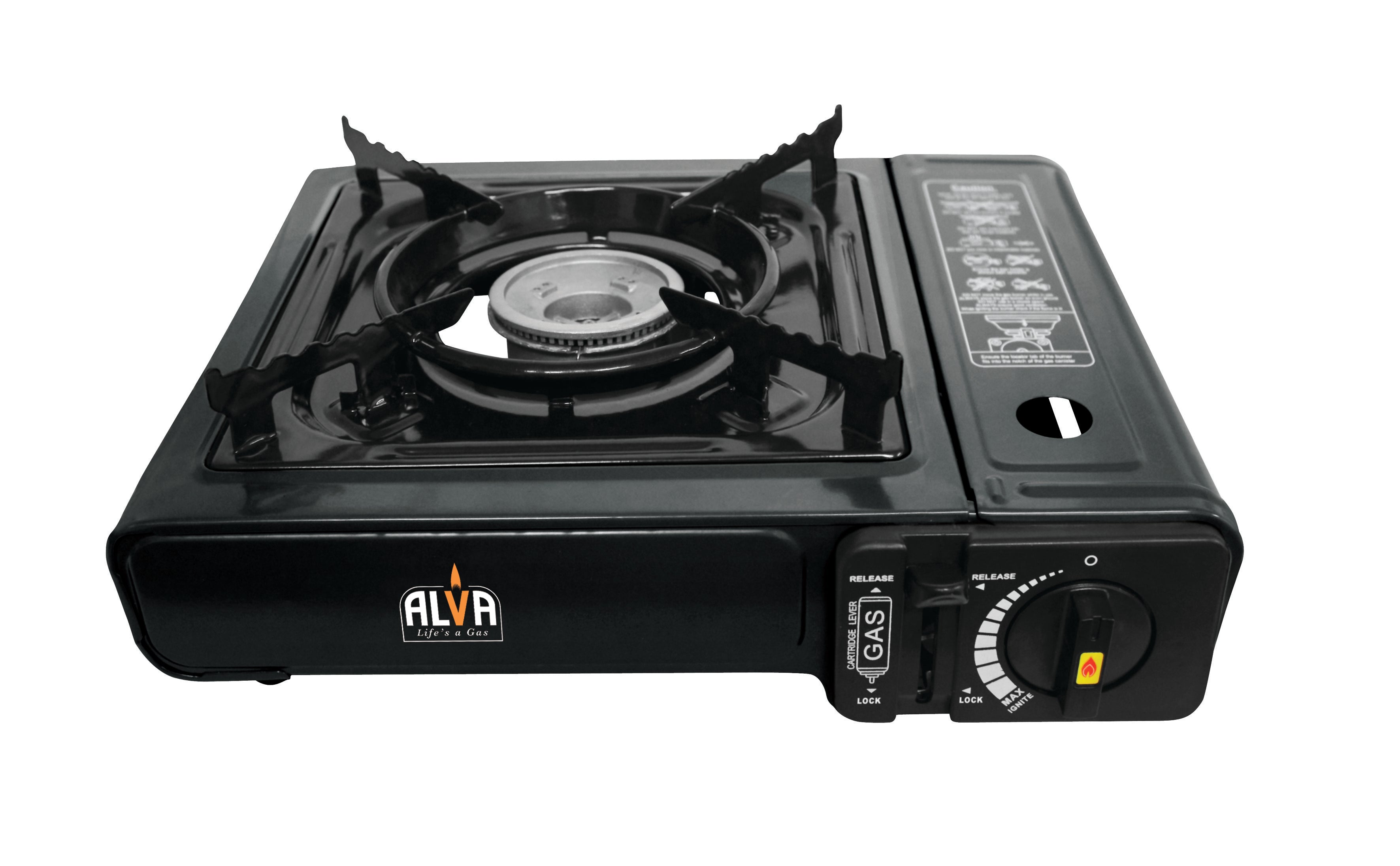 Single Burner Butane Gas Canister Stove + Carry Case