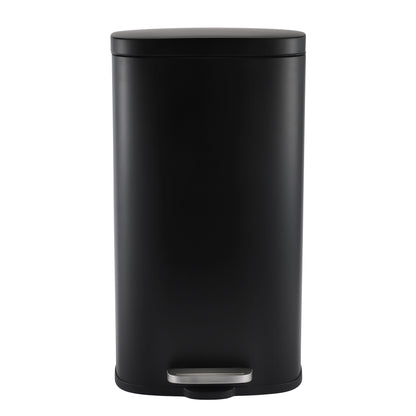 MODENA RECTANGLE  5L + 30L STEEL PEDAL BIN SET - BLACK MATTE