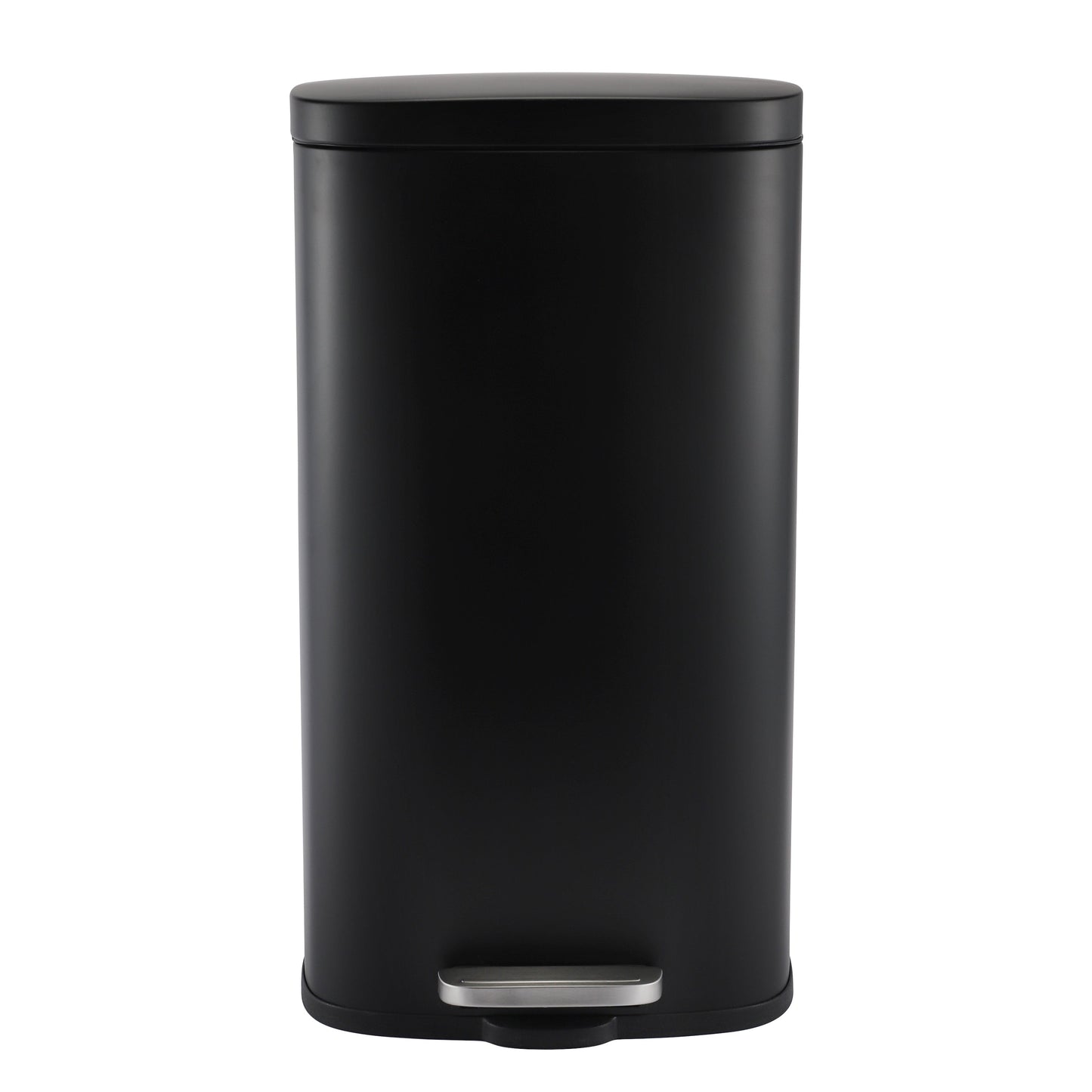 MODENA RECTANGLE  30L STEEL PEDAL BIN - BLACK MATTE