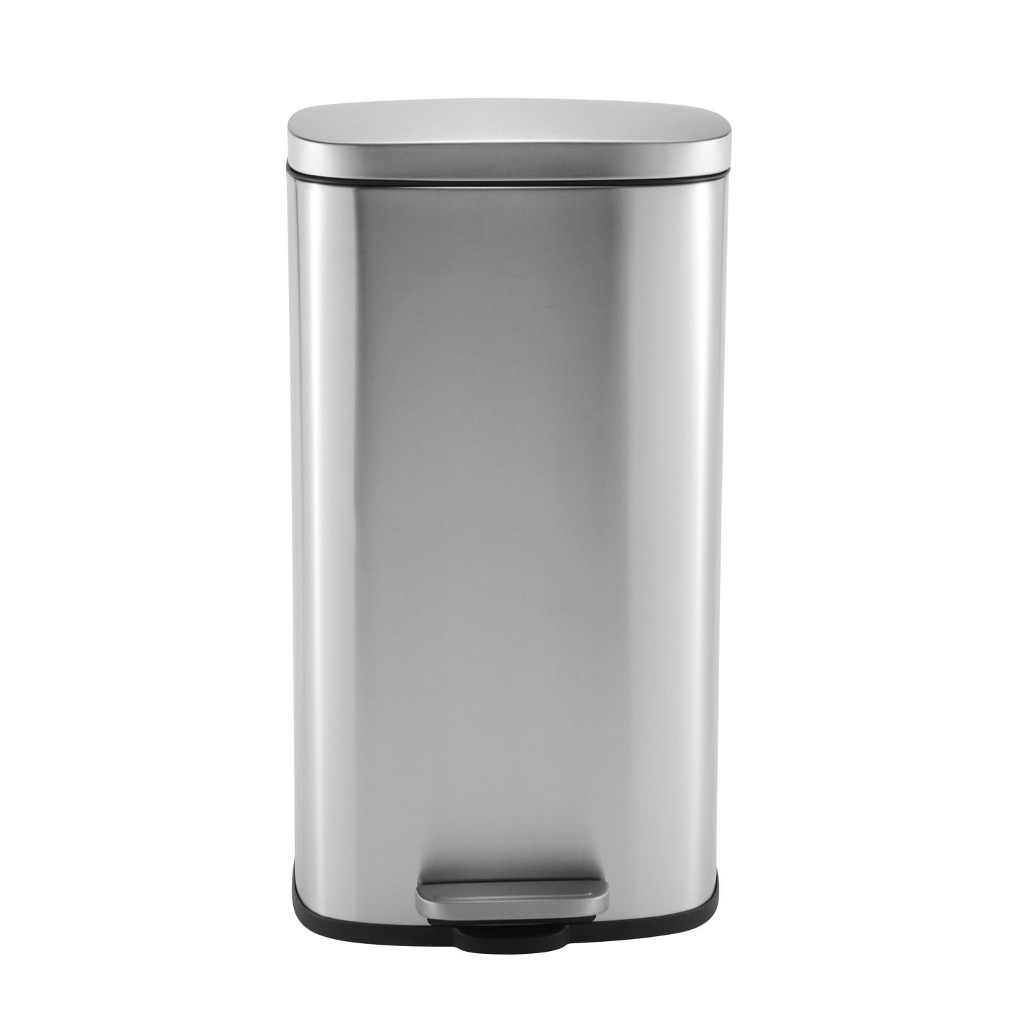 MODENA RECTANGLE 30L S/S PEDAL BIN SET - SILVER