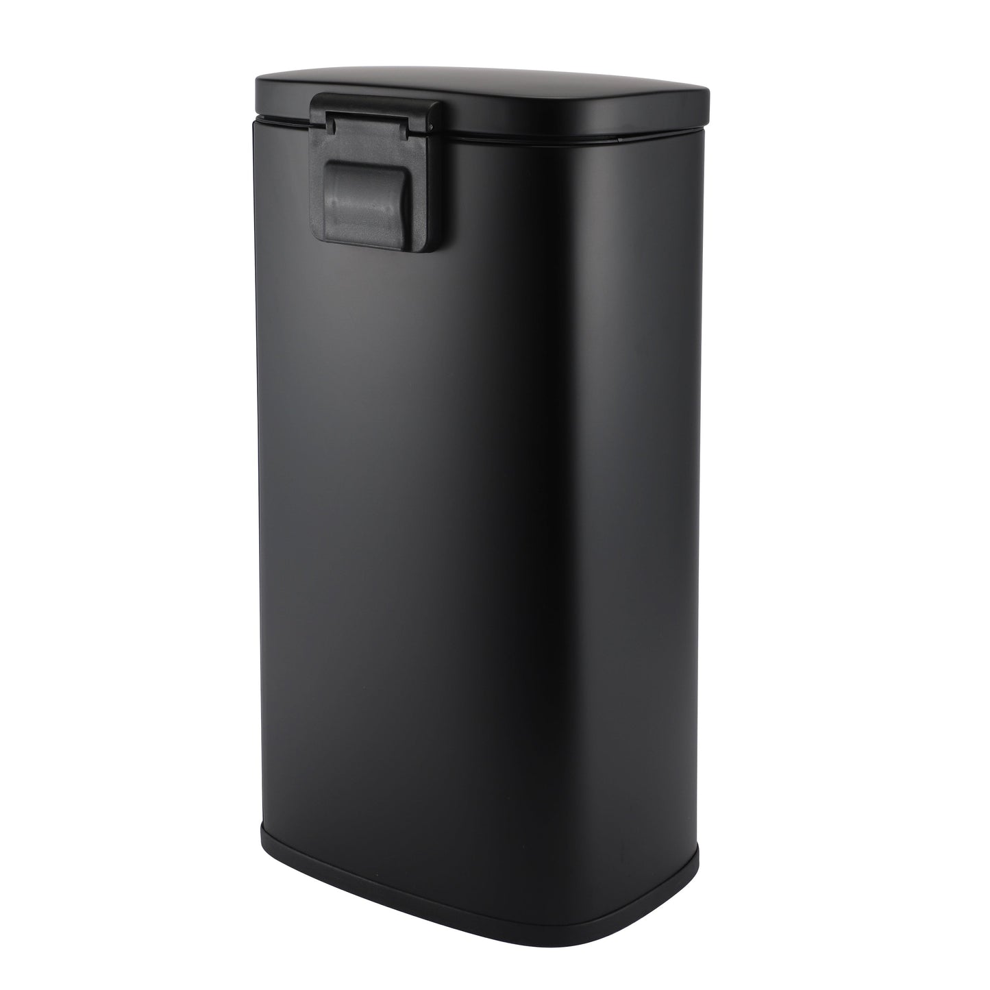 MODENA RECTANGLE  5L + 30L STEEL PEDAL BIN SET - BLACK MATTE