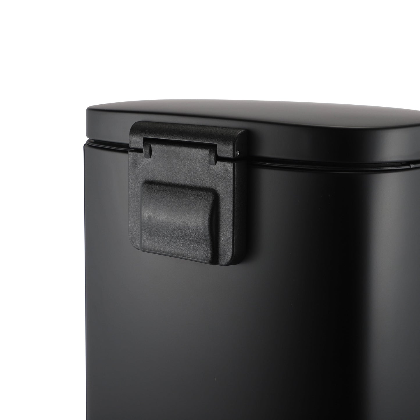 MODENA RECTANGLE  30L STEEL PEDAL BIN - BLACK MATTE