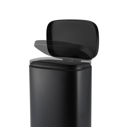 MODENA RECTANGLE  5L + 30L STEEL PEDAL BIN SET - BLACK MATTE