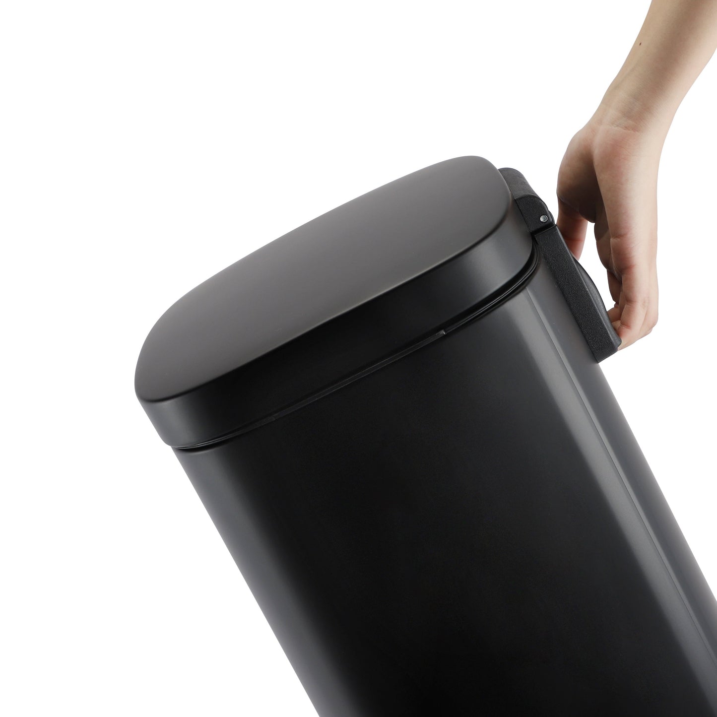 MODENA RECTANGLE  30L STEEL PEDAL BIN - BLACK MATTE