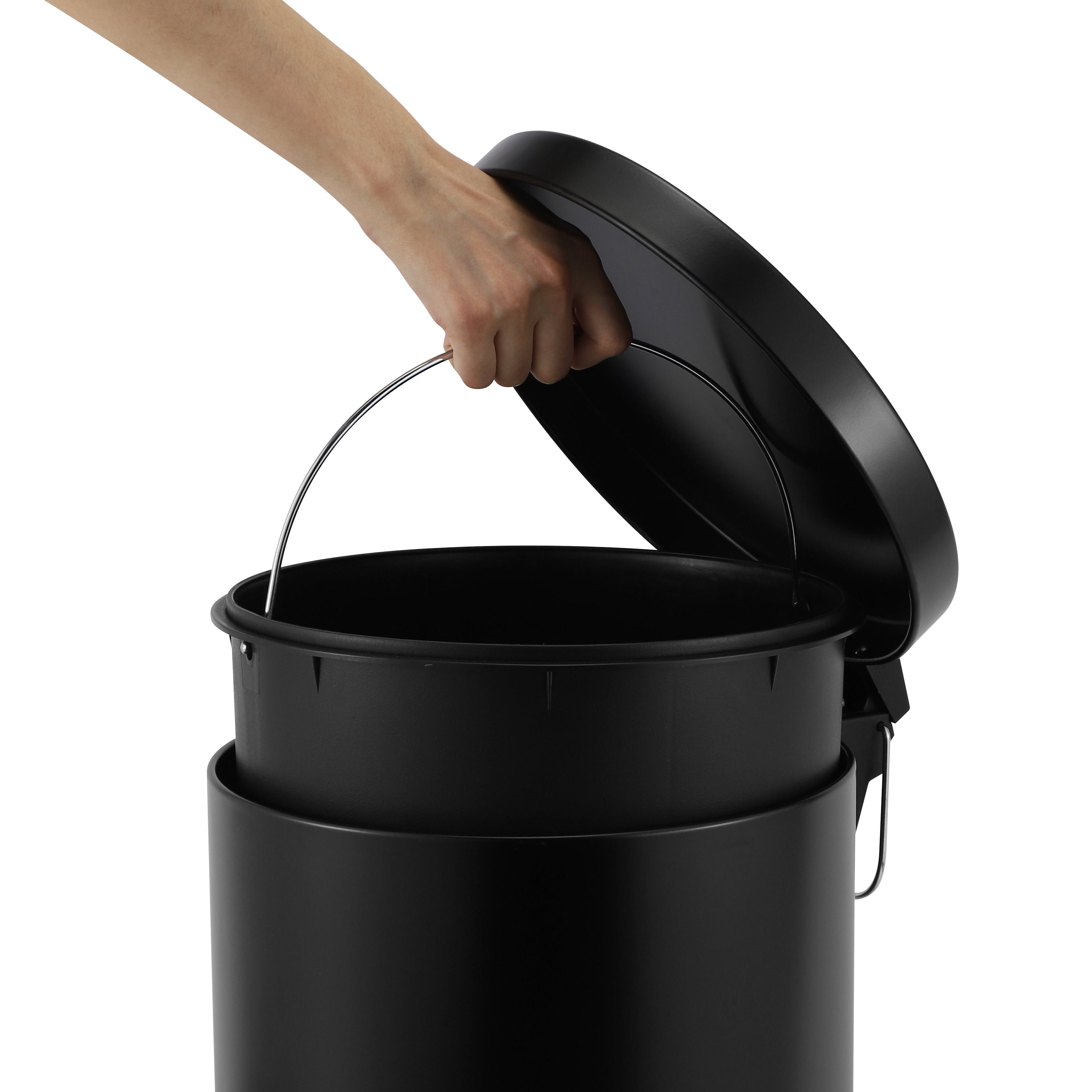 5L + 30L Steel Pedal Bin Combo Set - Roma