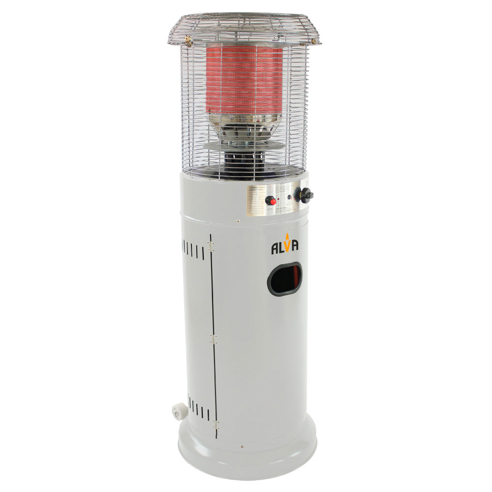Short Stand Gas Patio Heater 1.35m - Light Cement Grey