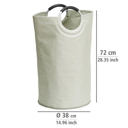 LAUNDRY BASKET 69L - JUMBO - BEIGE - 38X64X55CM