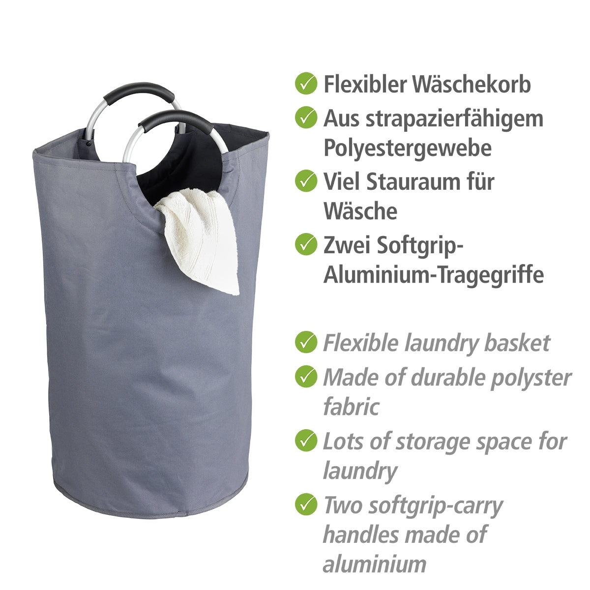 Laundry Basket 69L - Jumbo - Anthracite