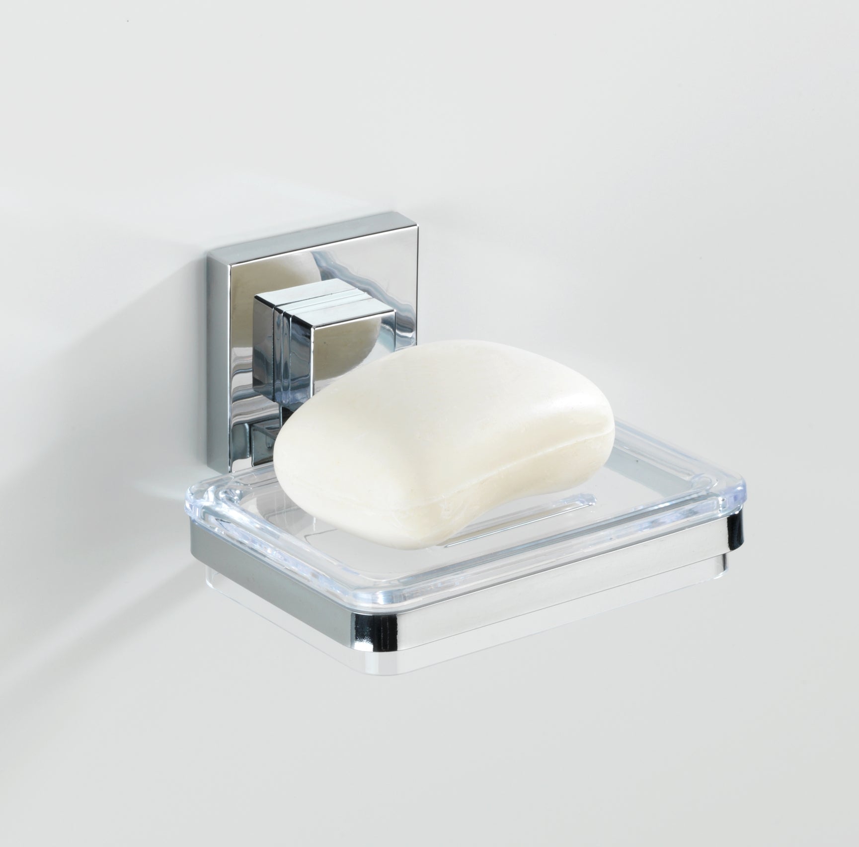 Vacuum-Loc Soap Holder Quadro Range - S/Steel - No Drilling