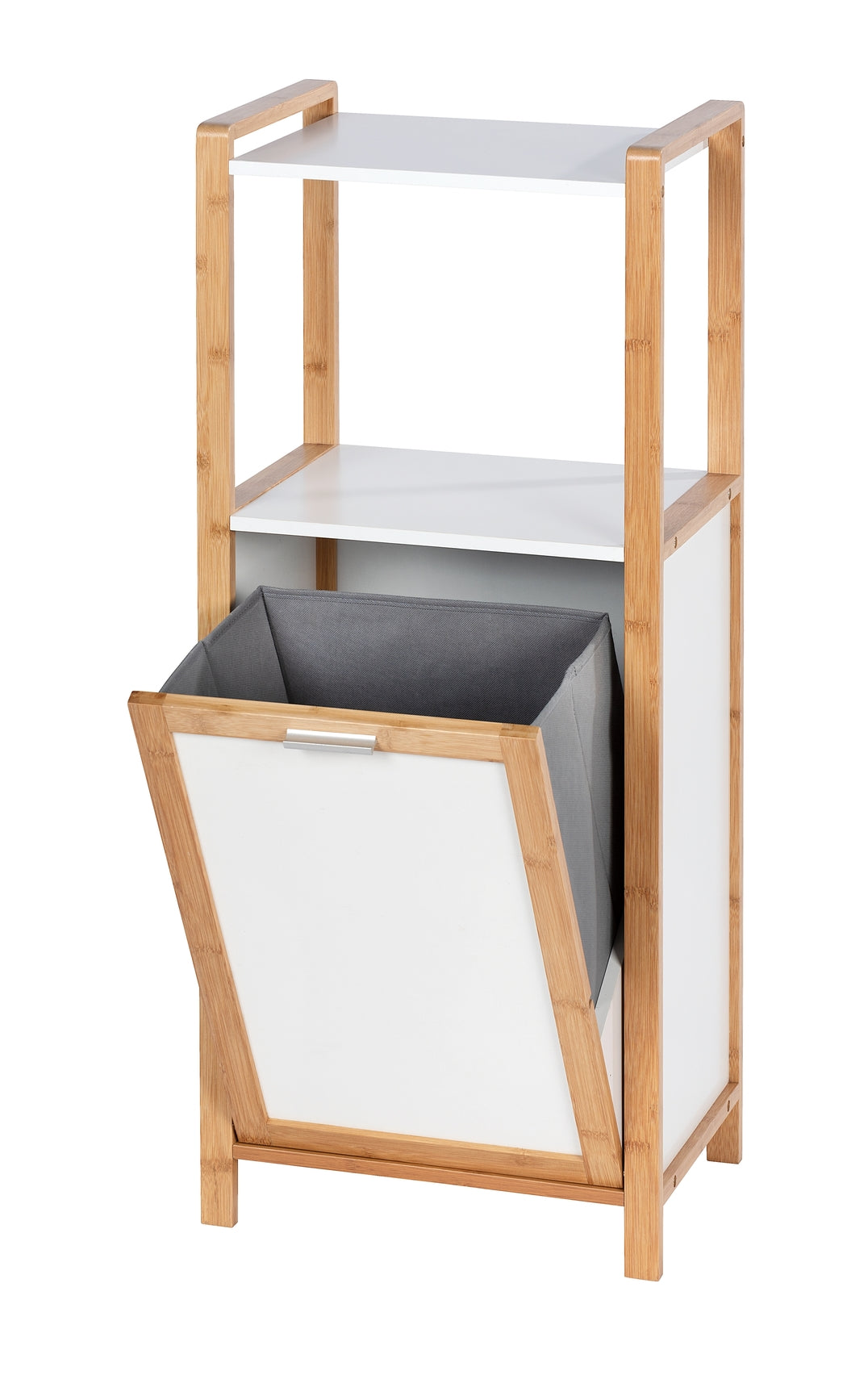 Shelf Unit W/ Laundry Basket - Finja - Bamboo