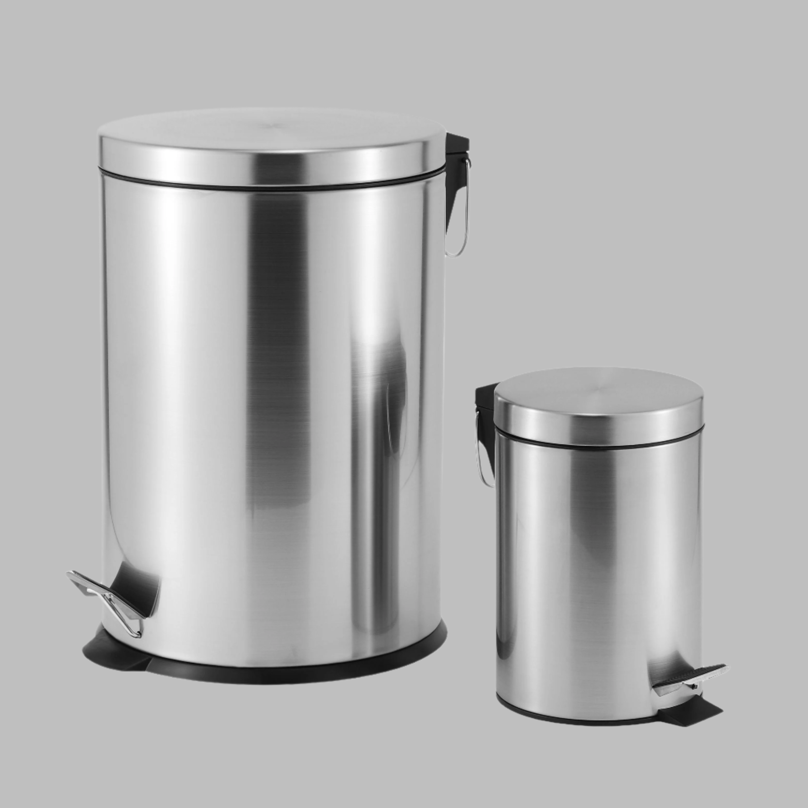 3L + 20L Steel Pedal Bin Combo Set - Roma