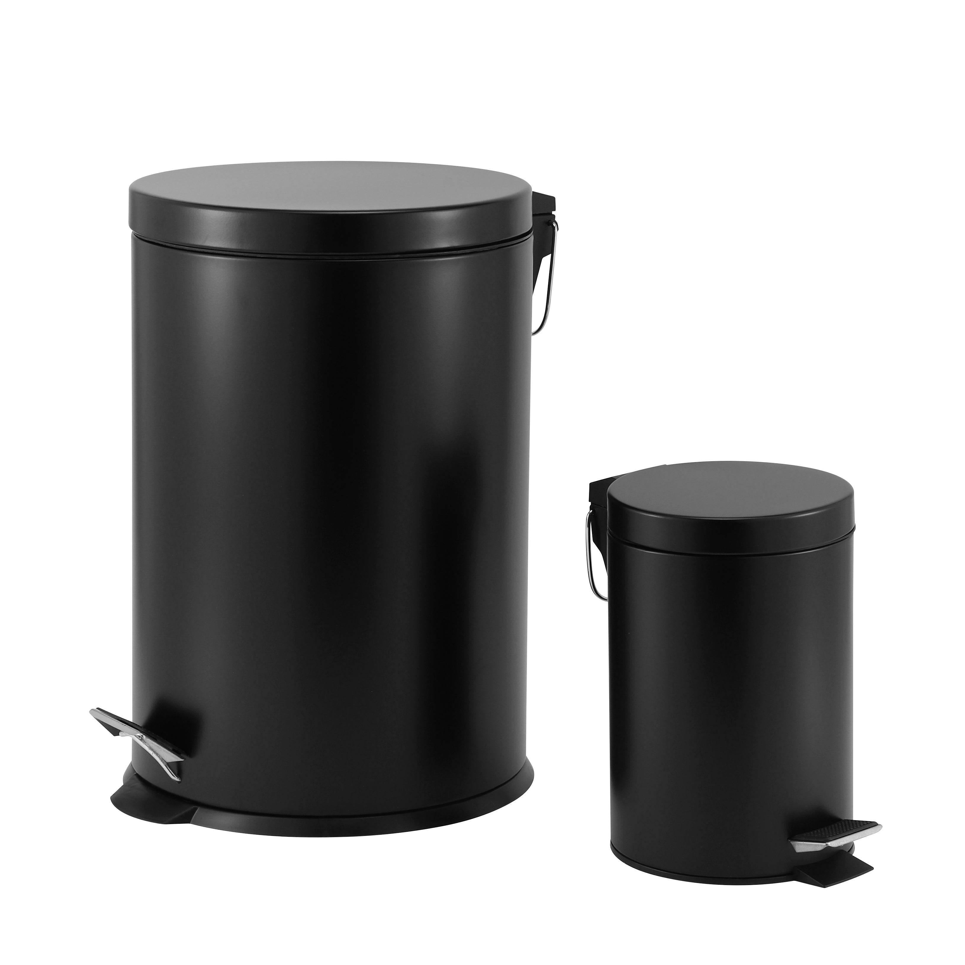 3L + 20L Steel Pedal Bin Combo Set - Roma