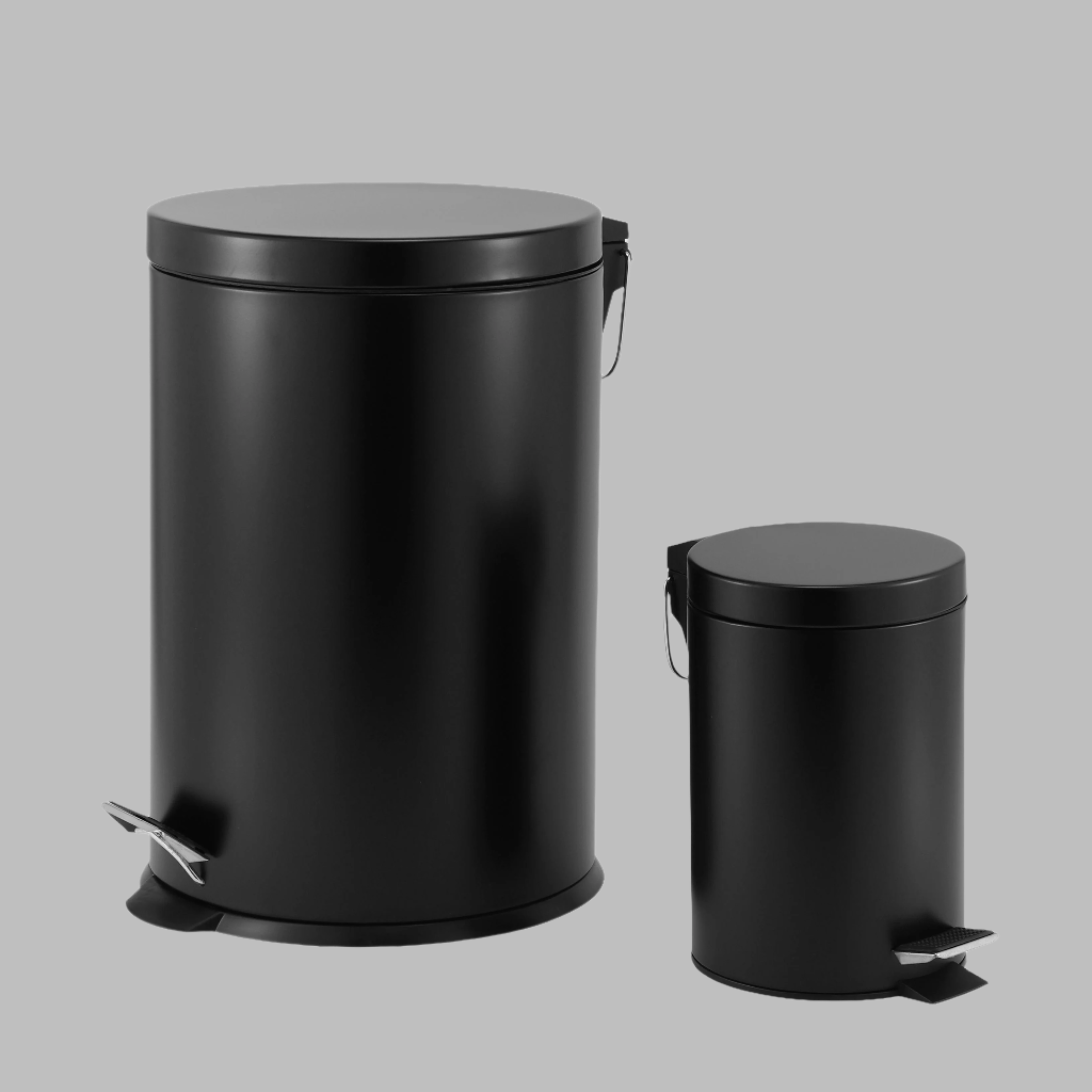3L + 20L Steel Pedal Bin Combo Set - Roma