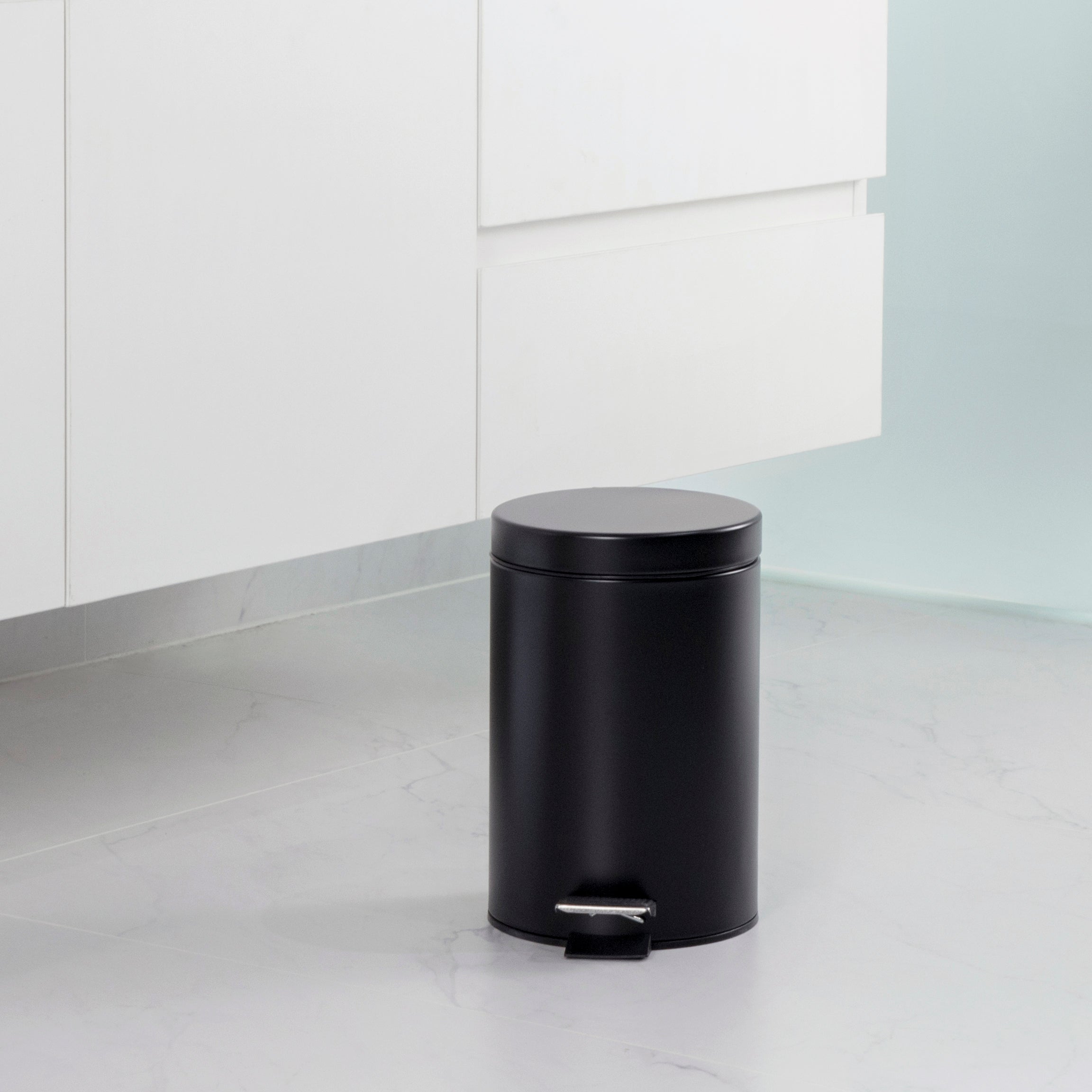 3L + 20L Steel Pedal Bin Combo Set - Roma