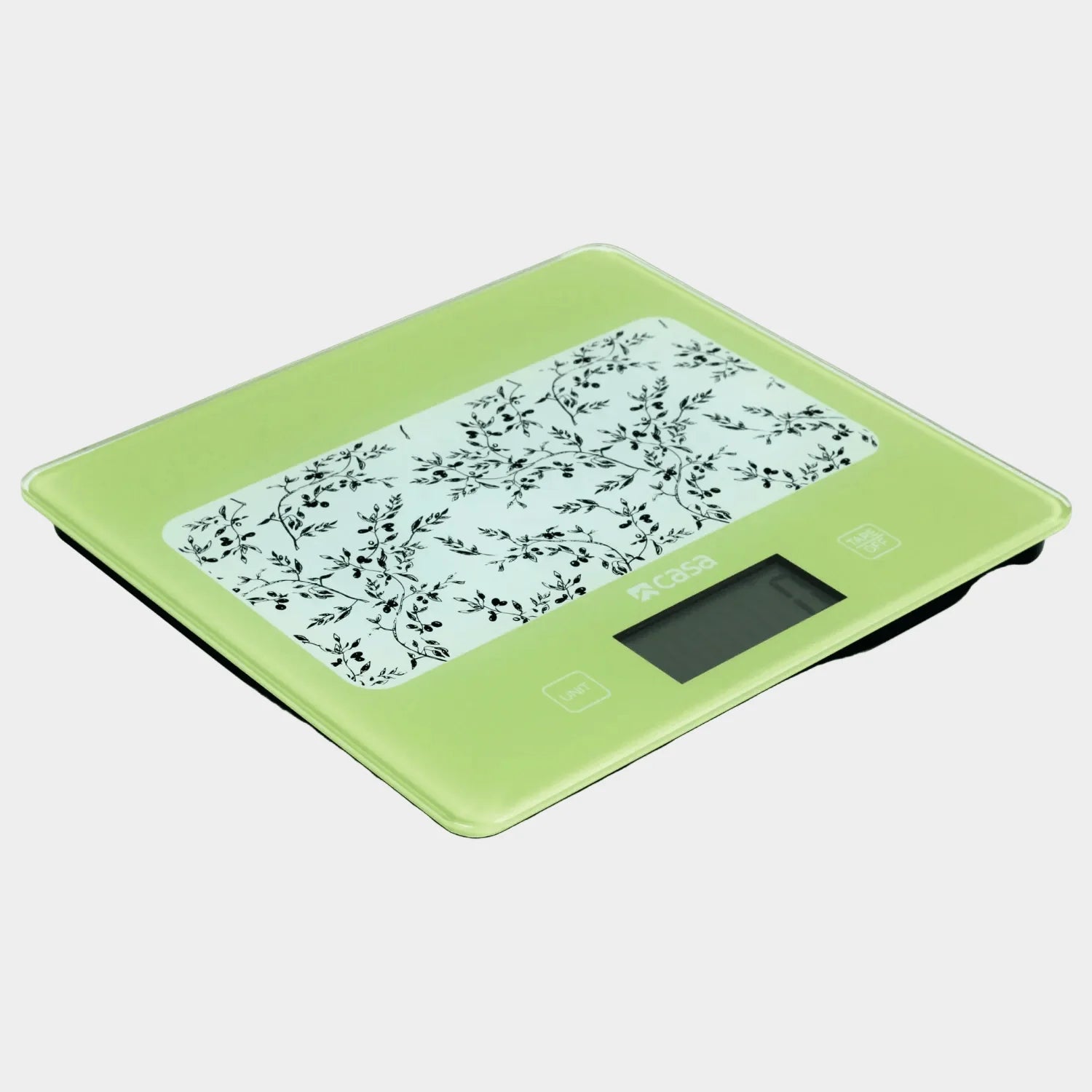 Kitchen Digital Scale - Glass - Green With Olives Design