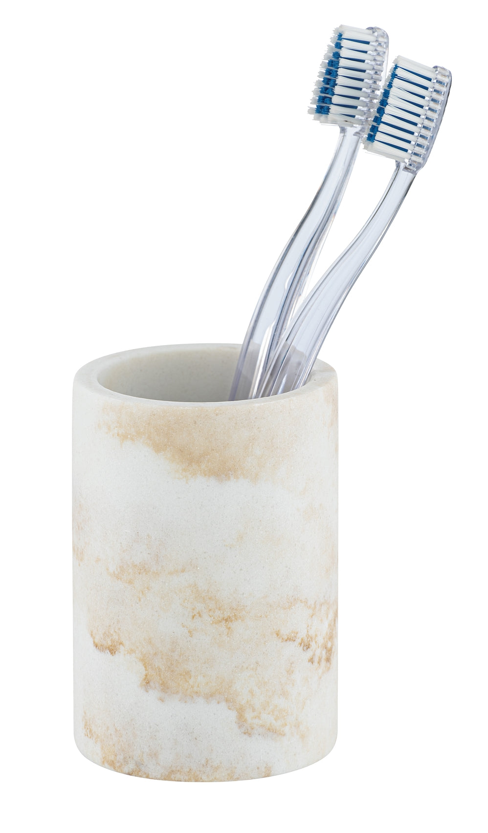 TOOTHBRUSH TUMBLER - ODOS RANGE - POLYRESIN - WHITE