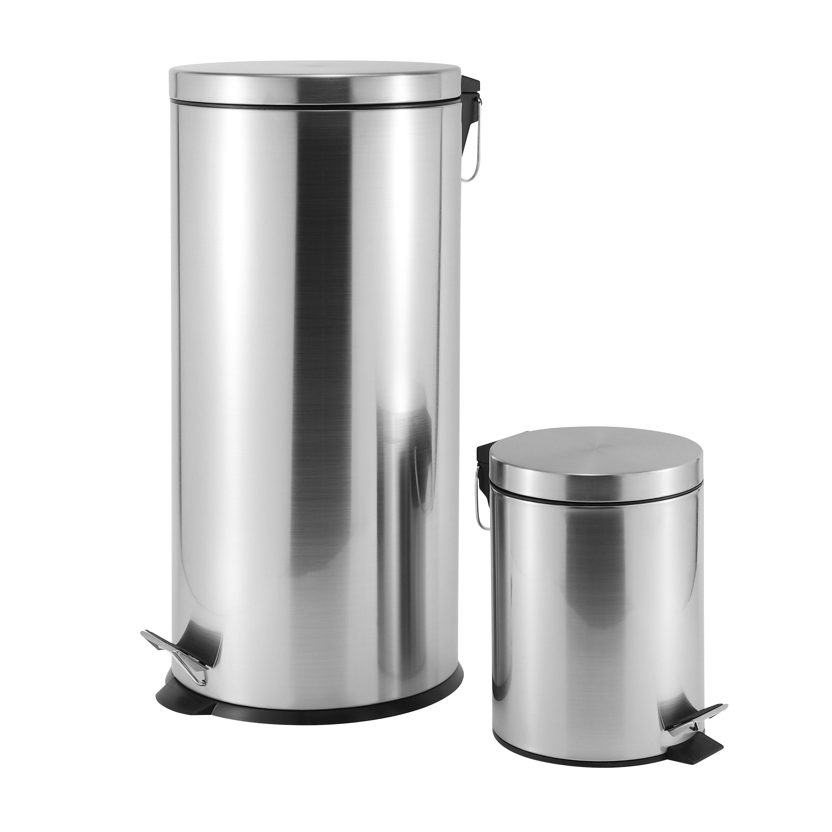 5L + 30L Steel Pedal Bin Combo Set - Roma