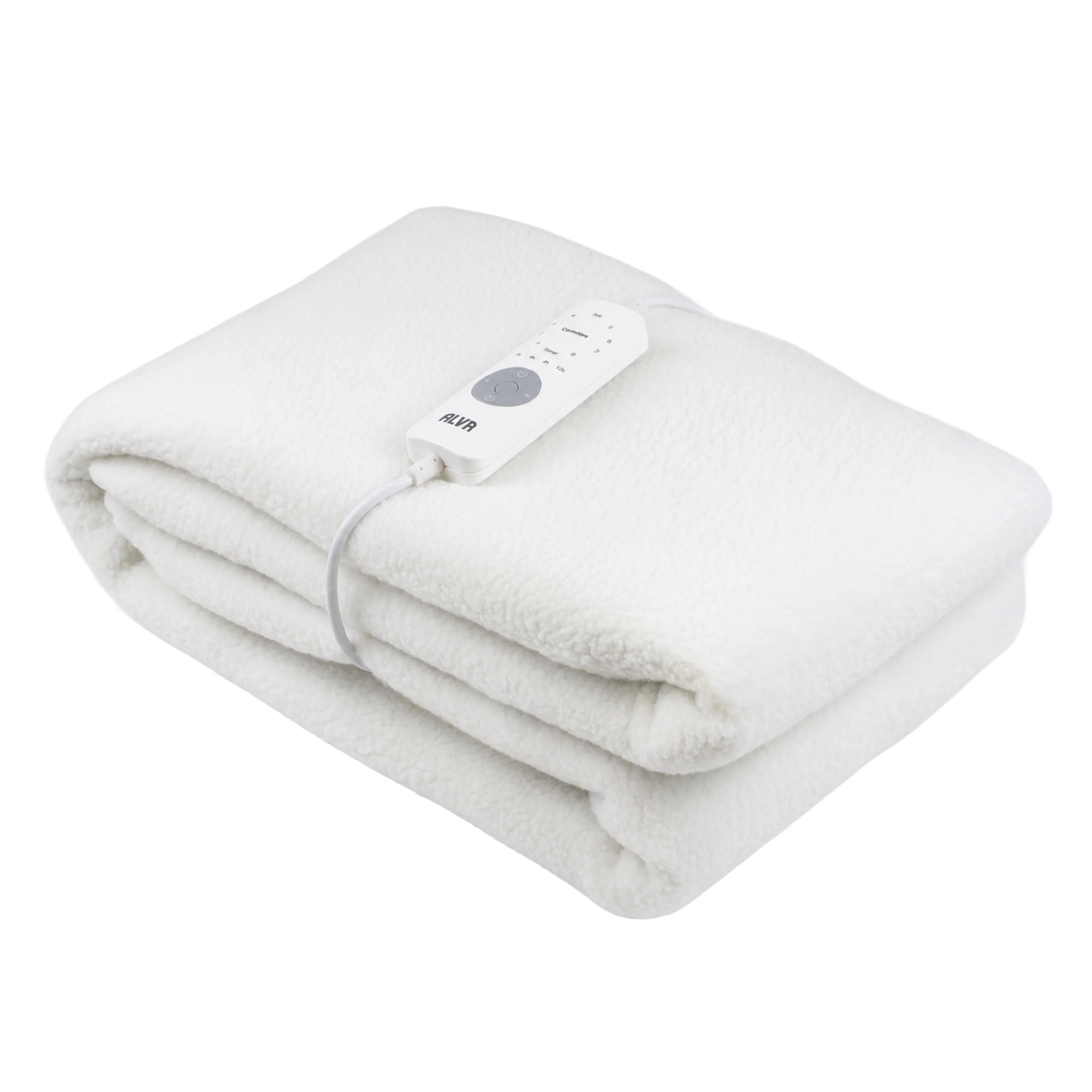 ALVA Sherpa Electric Blanket | 8 Heat Settings & Timer | Single to King