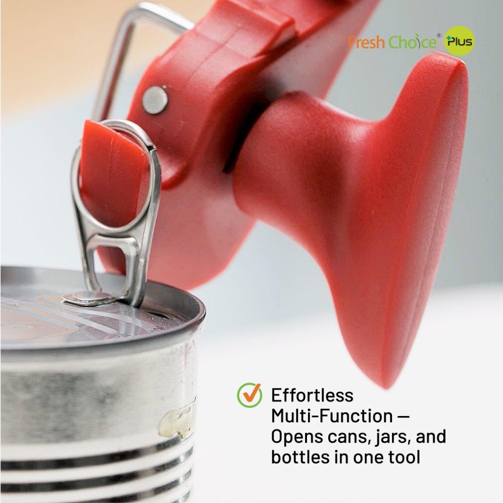 Fresh Choice 3-in-1 Safety Can Opener | No Sharp Edges