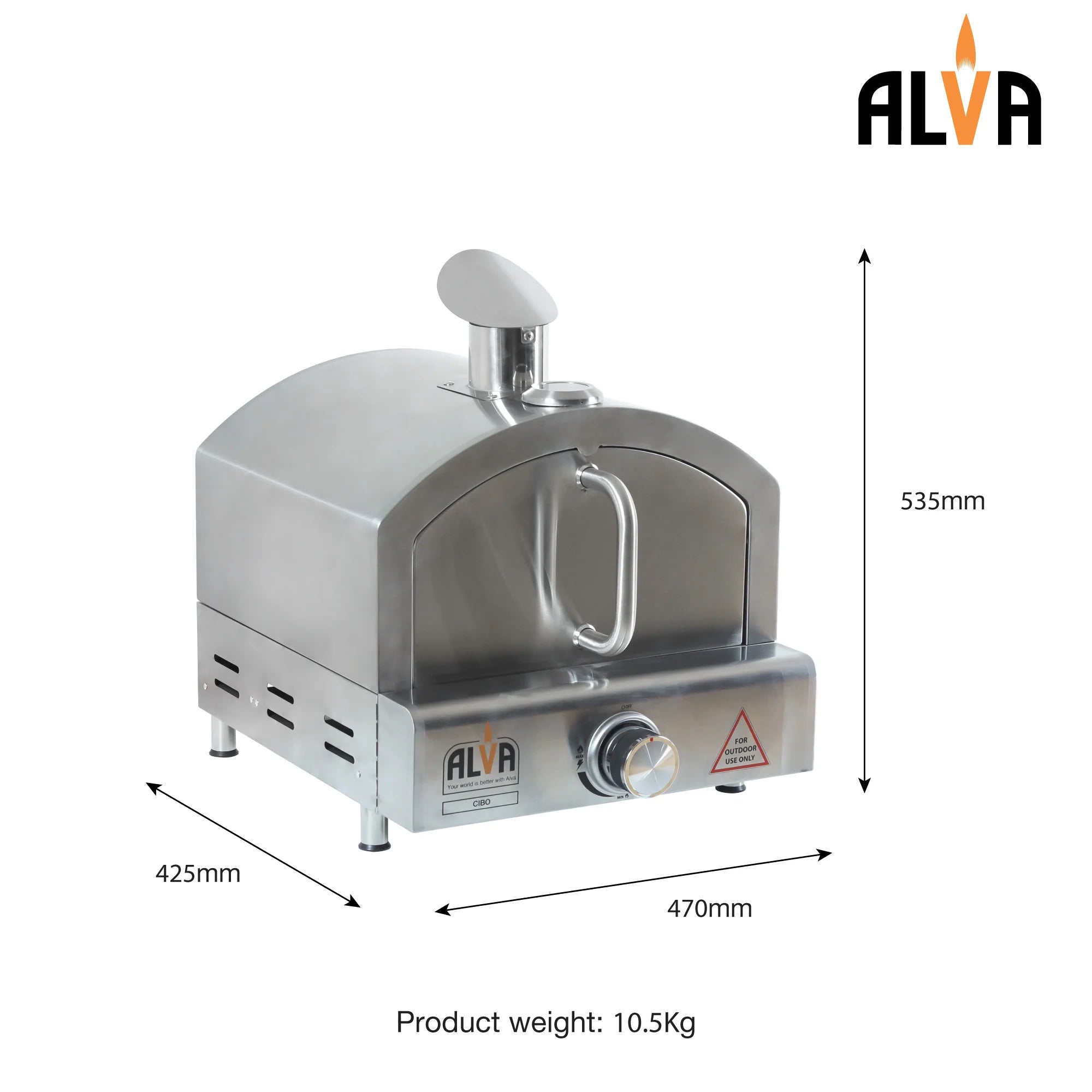ALVA Cibo LPG Gas Pizza Oven
