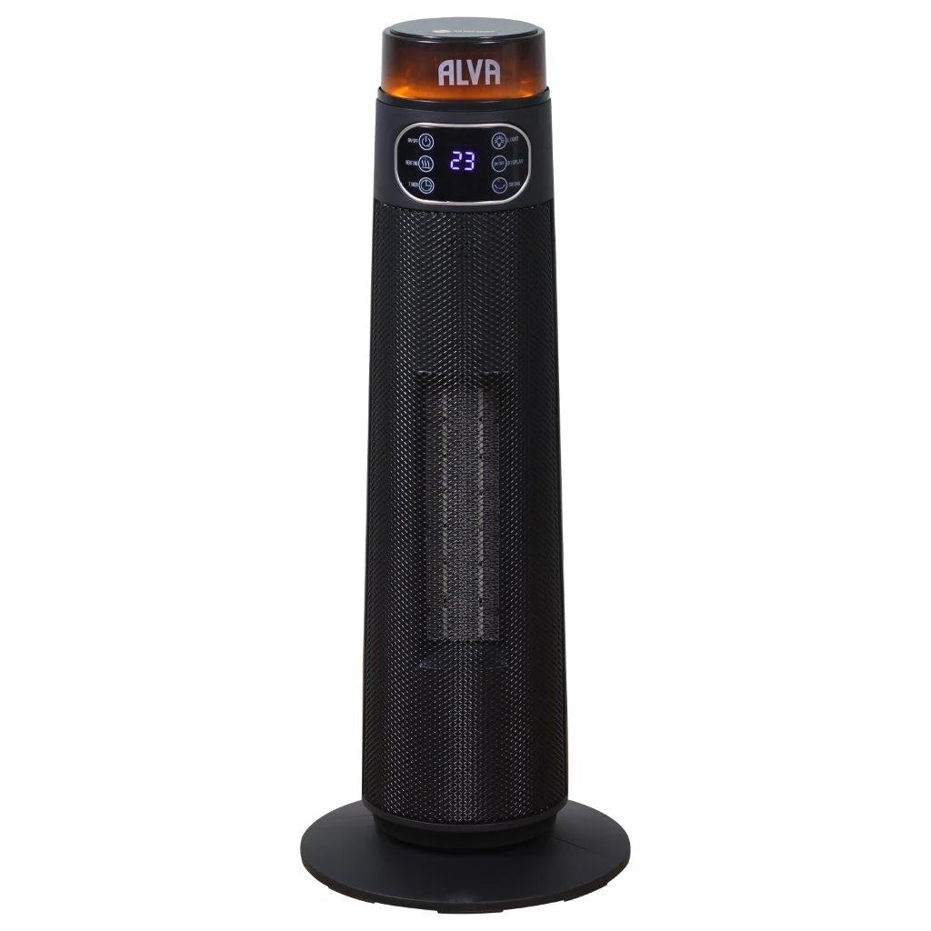 Electric Tower Fan Heater | Light Effect Design | LED Display Panel | Remote Control