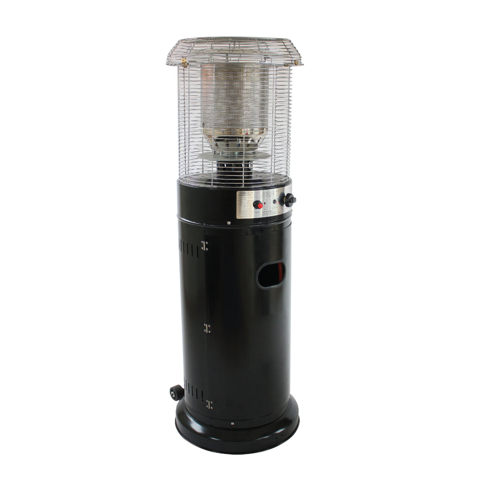Short Stand Gas Patio Heater 1.35m - Black