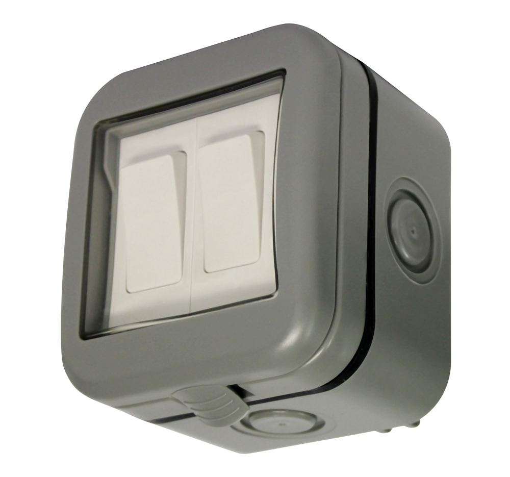 IP55 Double 2-Way Outdoor Switch