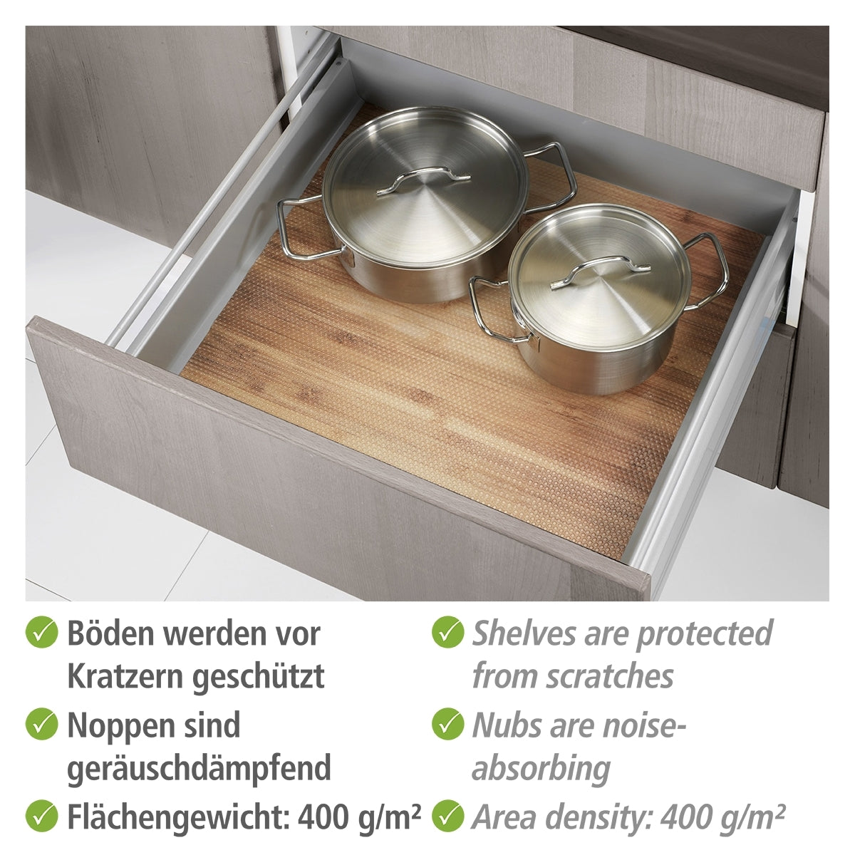 Slip Stop Mat - Bamboo Look - 150x50cm Roll