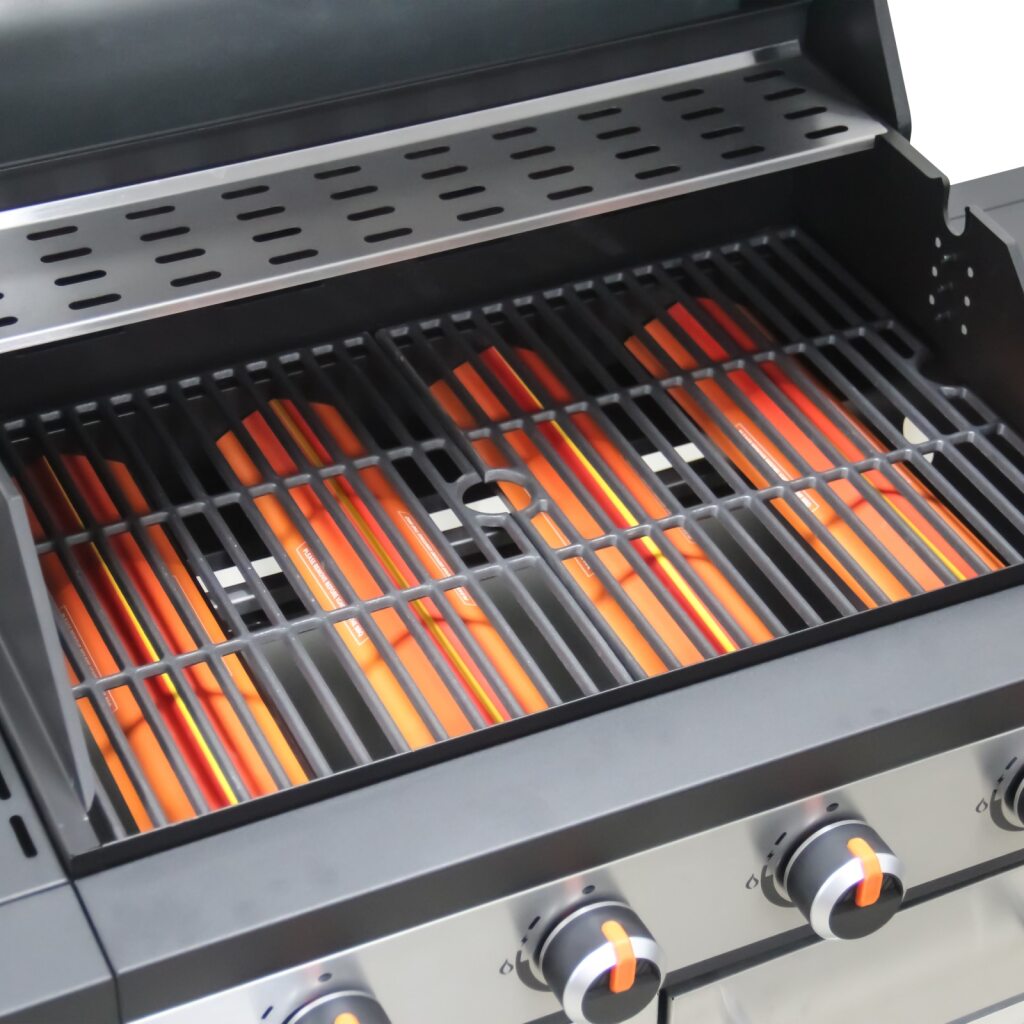 ALVA Sierra 4-Burner BBQ With Side Burner – Stainless Steel / Black