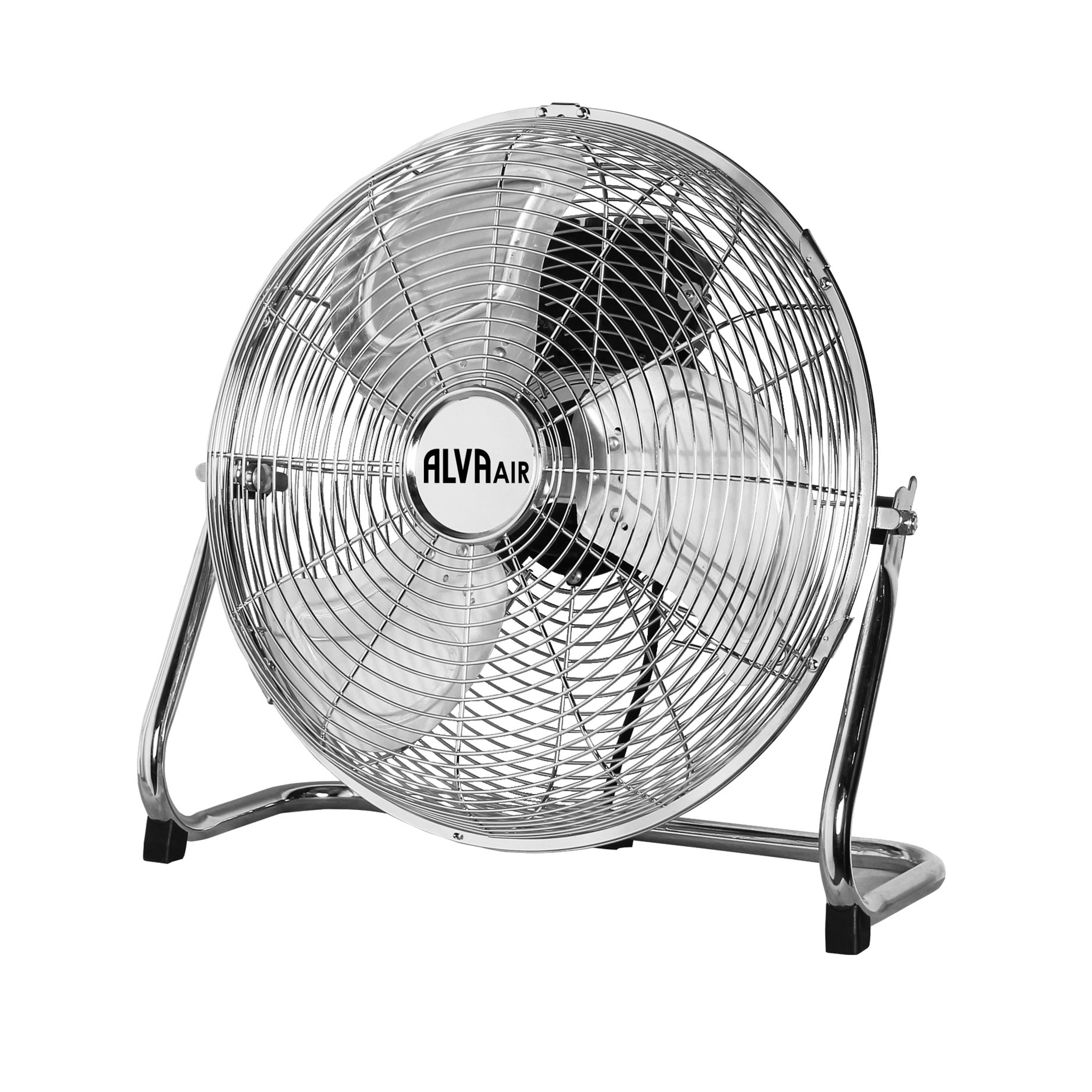 40cm Floor Fan - High Velocity (Chrome Silver)