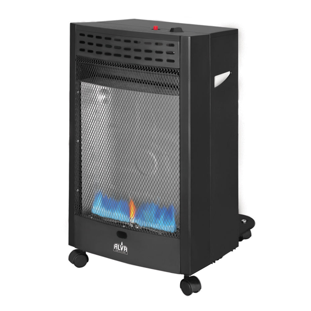 BLUE FLAME CONVECTION ROLLABOUT GAS HEATER - BLACK