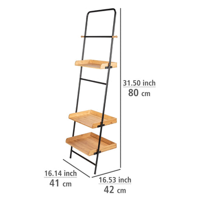 STANDING SHELF - LOFT - METAL & BAMBOO