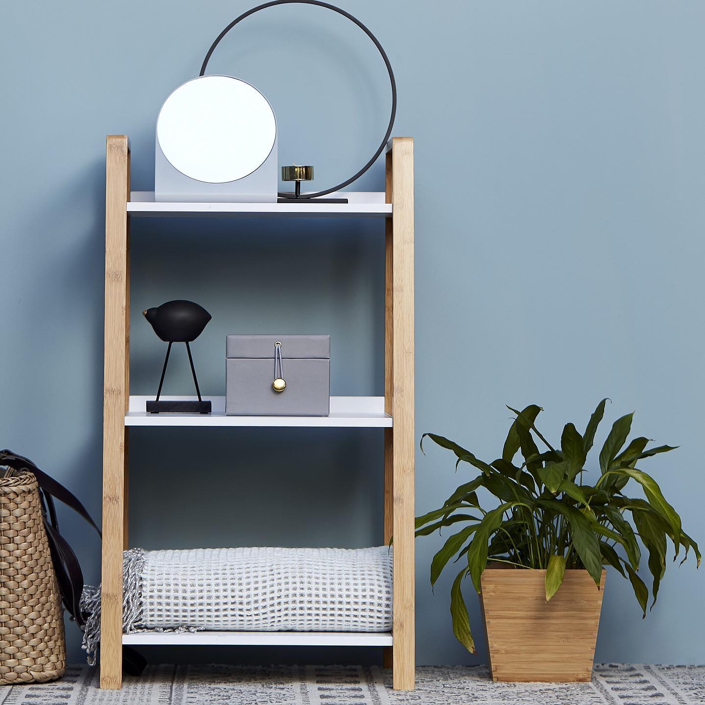 3-Tier Shelving Unit  - Finja - Bamboo