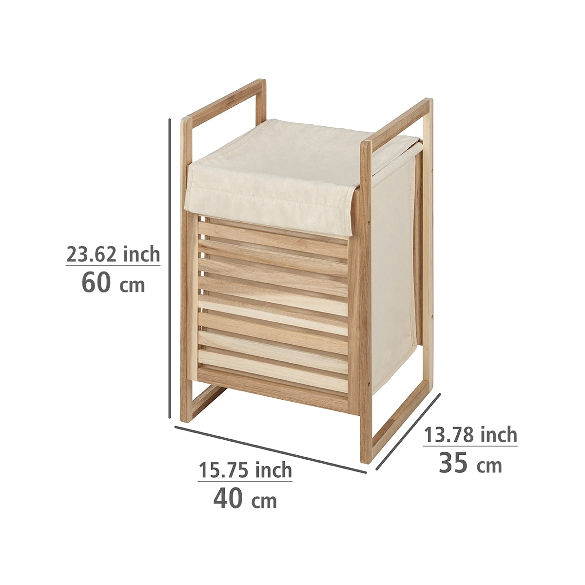 Laundry Basket - Acina - Acacia Wood