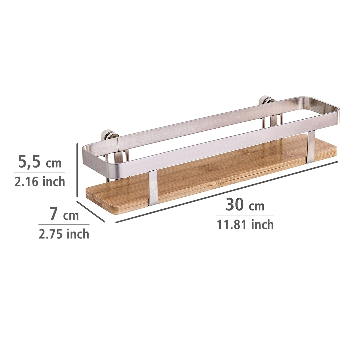 SPICE RACK - PREMIUM - STEEL & BAMBOO