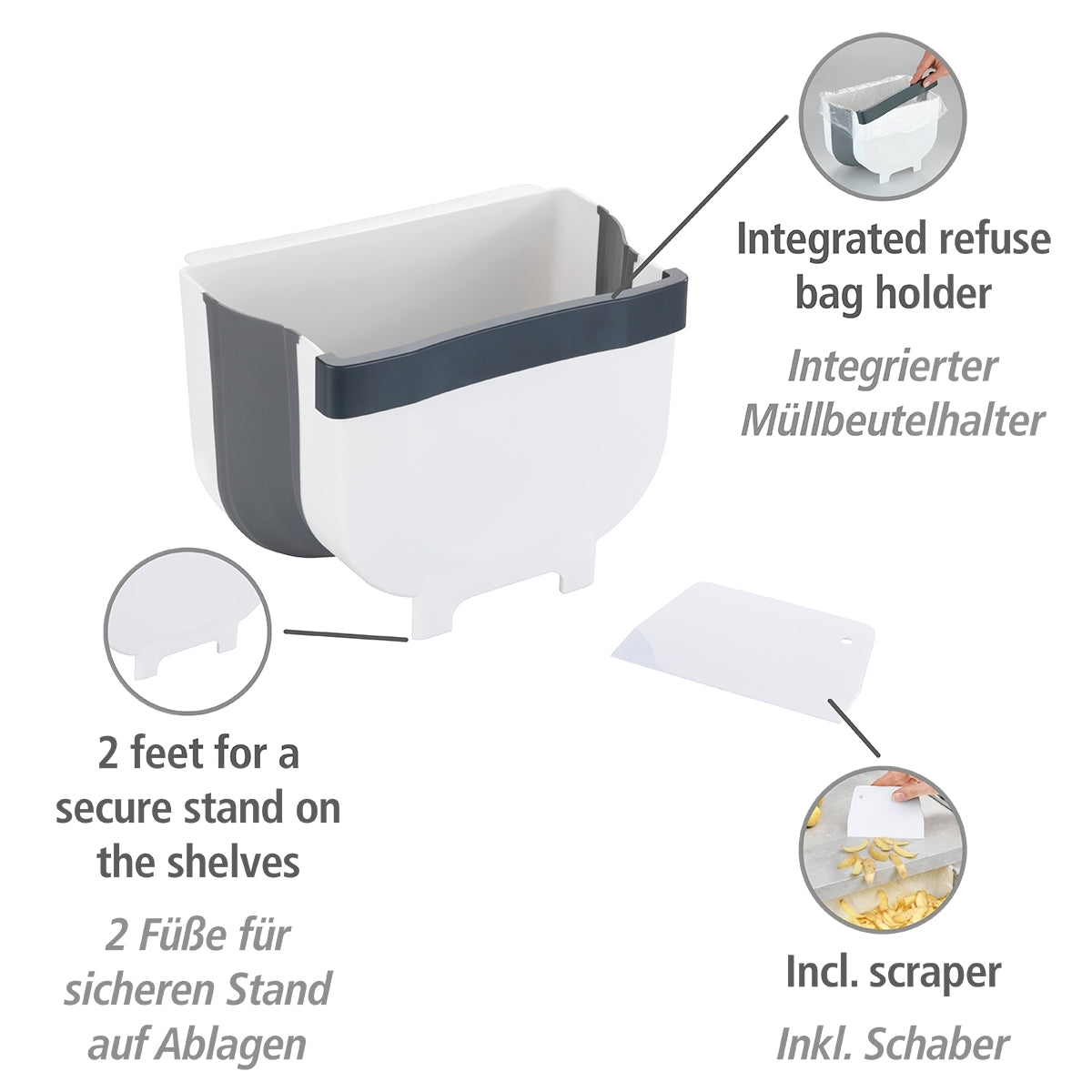 Over-Door Food Waste Collector - Fago Range - 5L