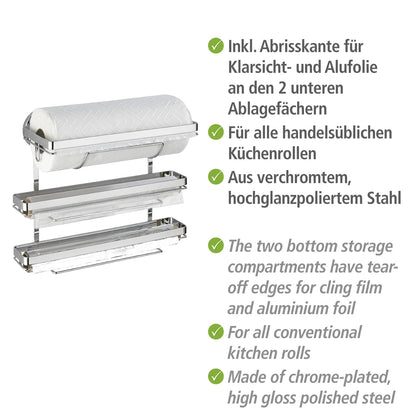 MAGIC-LOC KITCHEN ROLL HOLDER - TRIO - NO DRILLING