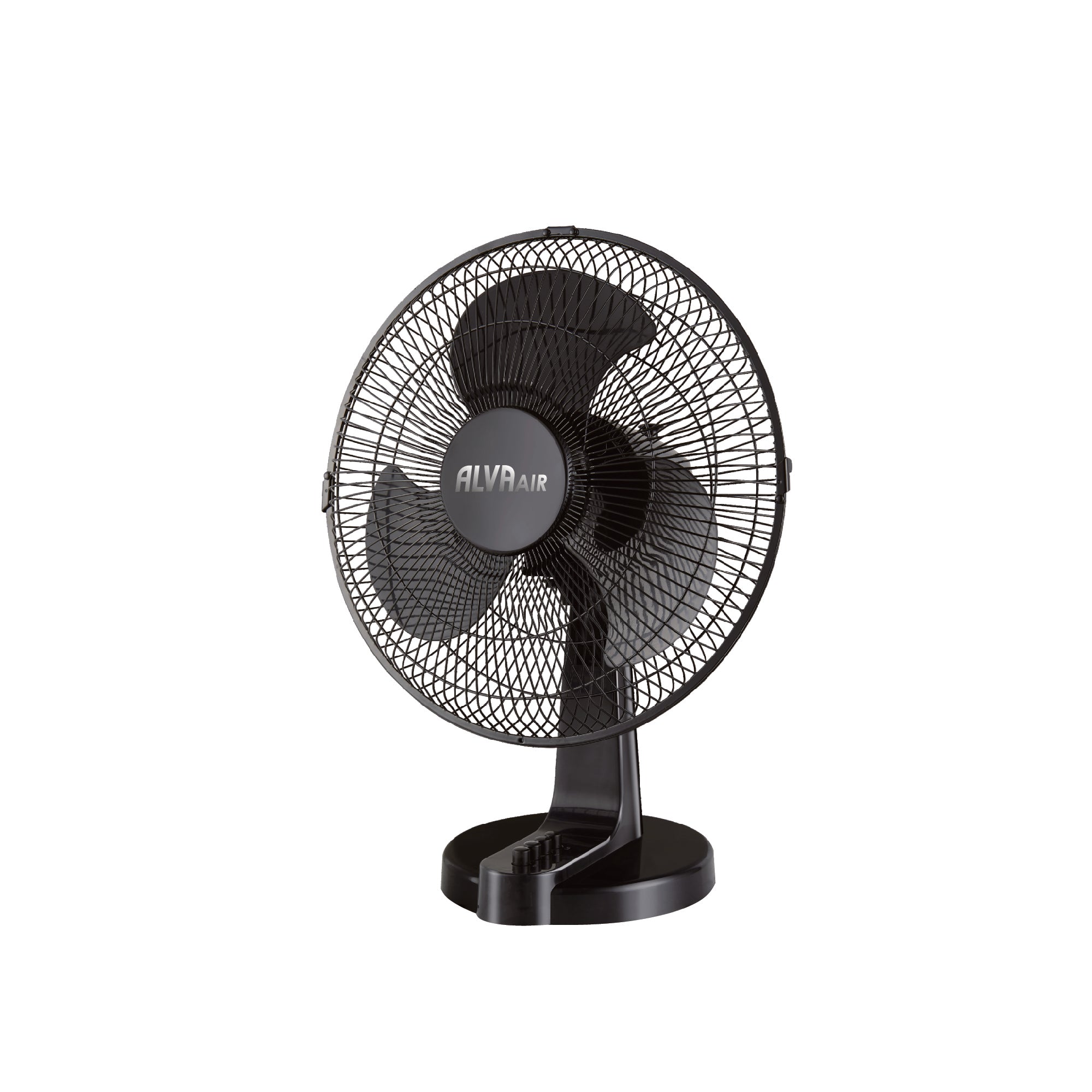 40cm Plastic Desk Fan (Black)