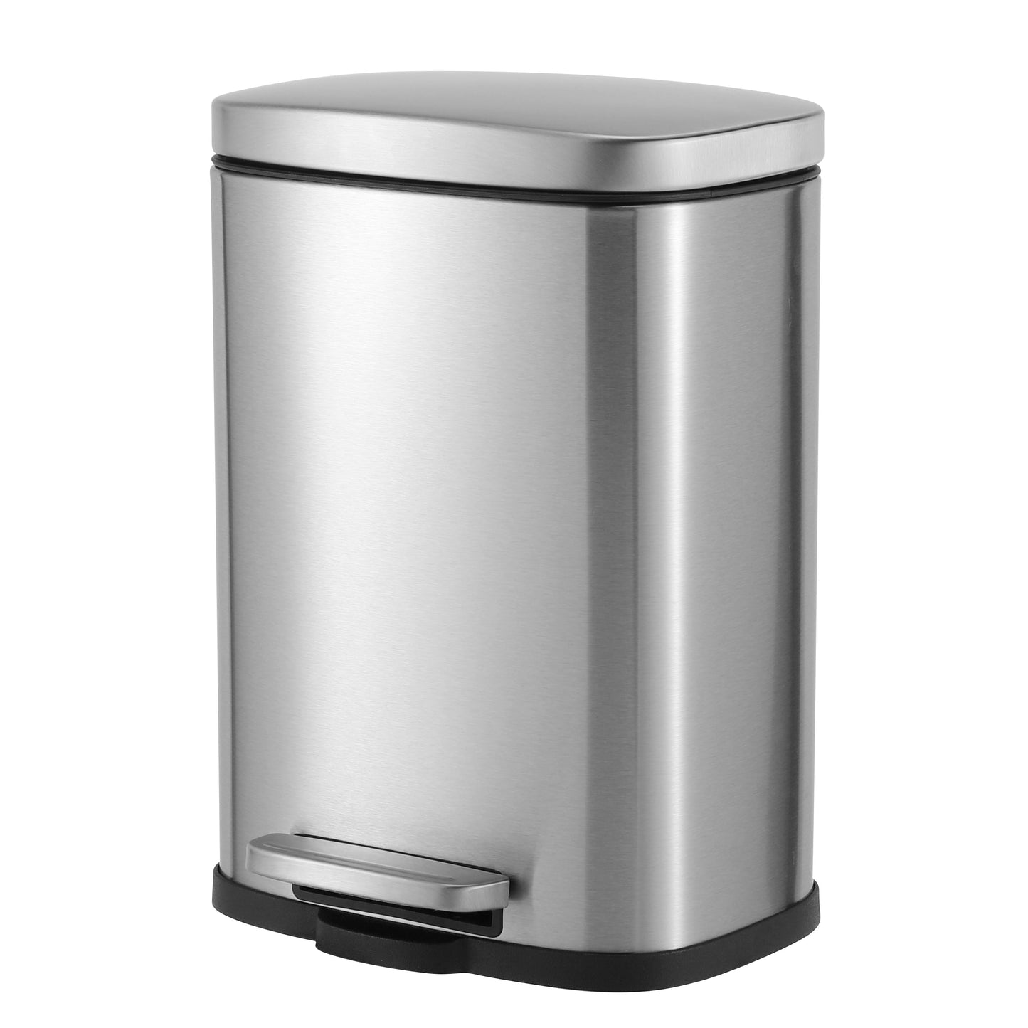 MODENA RECTANGLE  5L S/S PEDAL BIN - SILVER