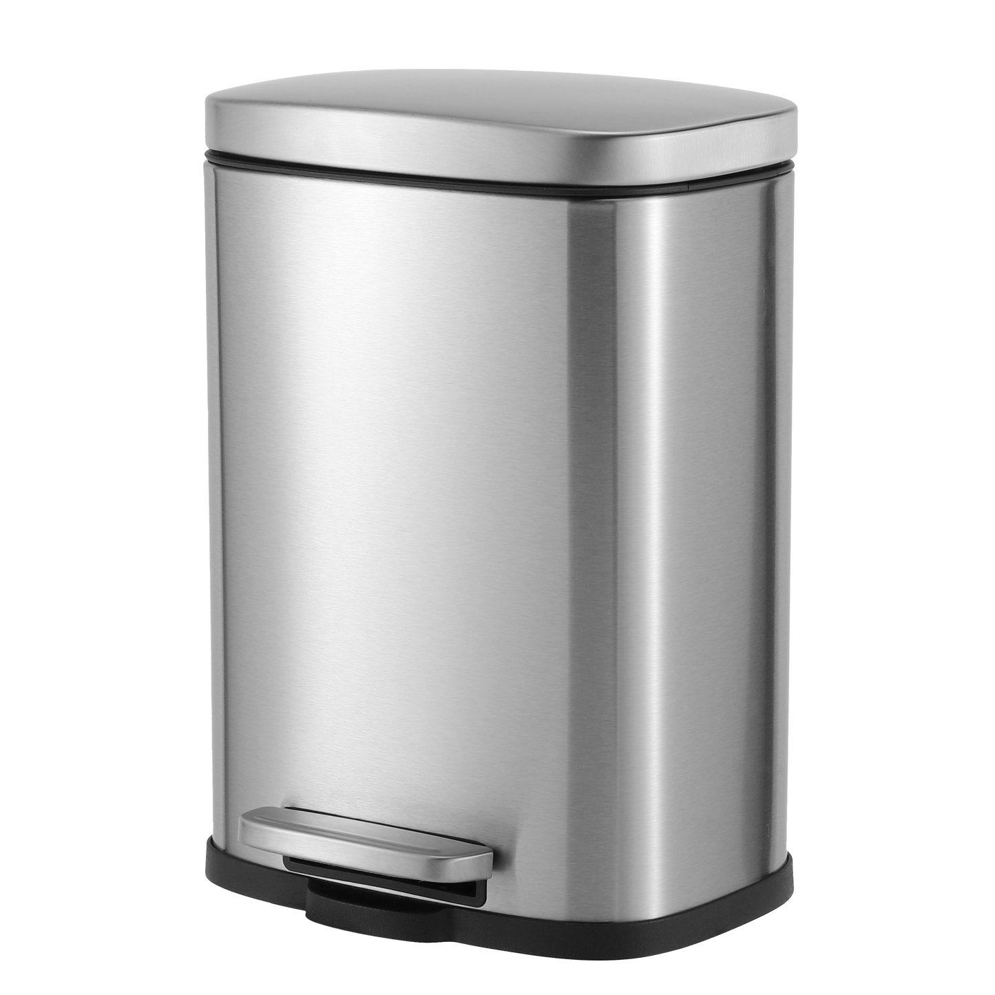 MODENA RECTANGLE  5L S/S PEDAL BIN - SILVER