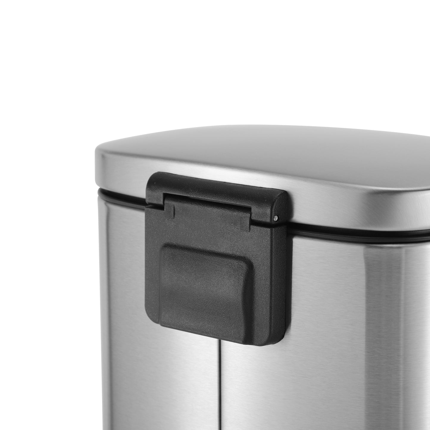 MODENA RECTANGLE  5L S/S PEDAL BIN - SILVER