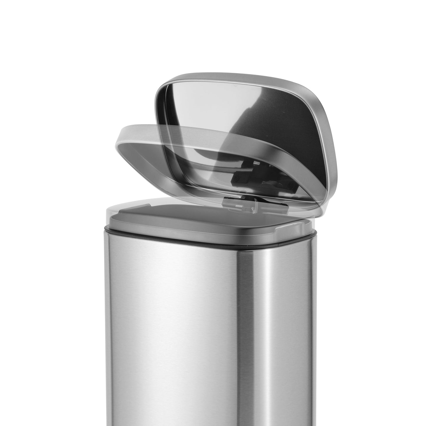 MODENA RECTANGLE  5L S/S PEDAL BIN - SILVER