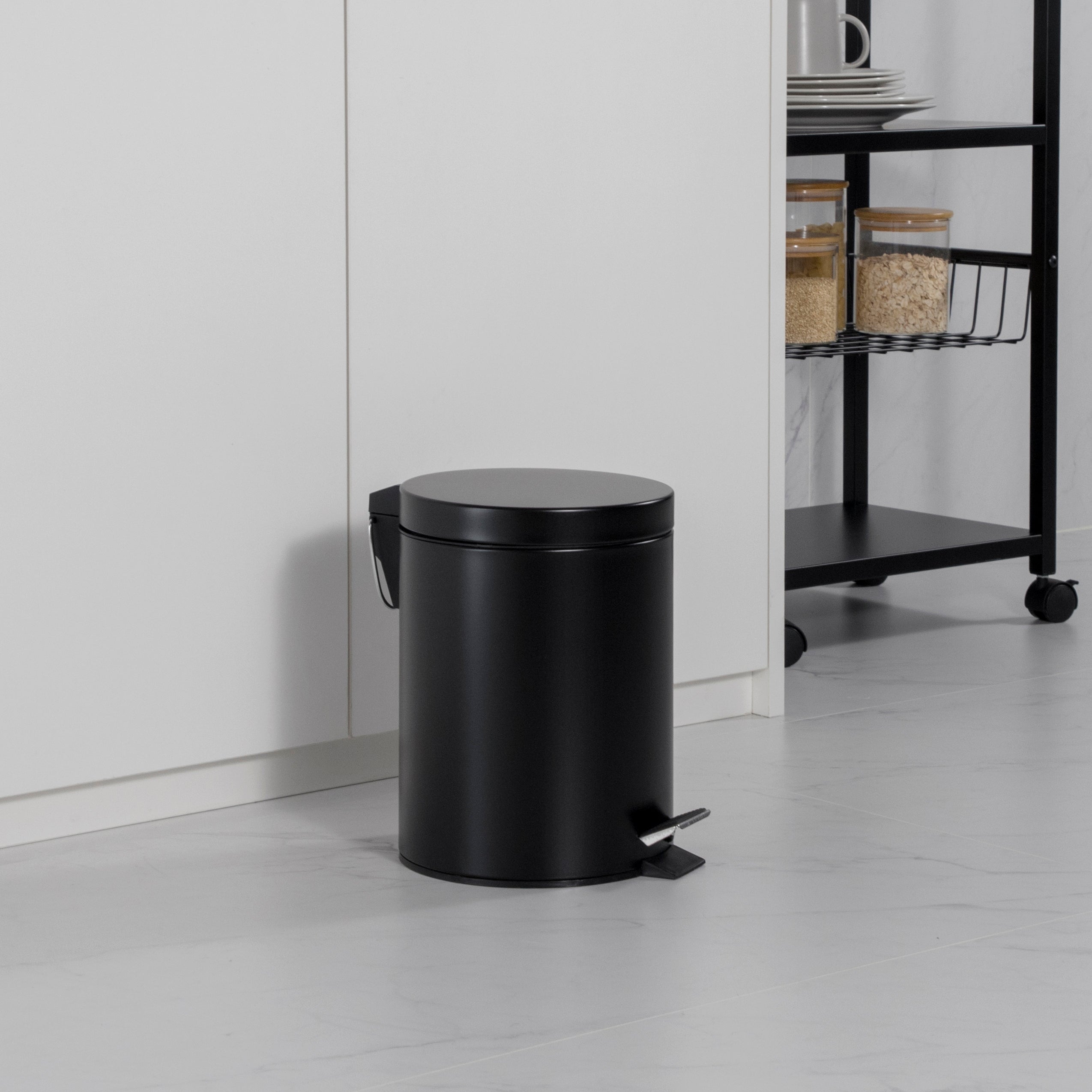 5L + 30L Steel Pedal Bin Combo Set - Roma