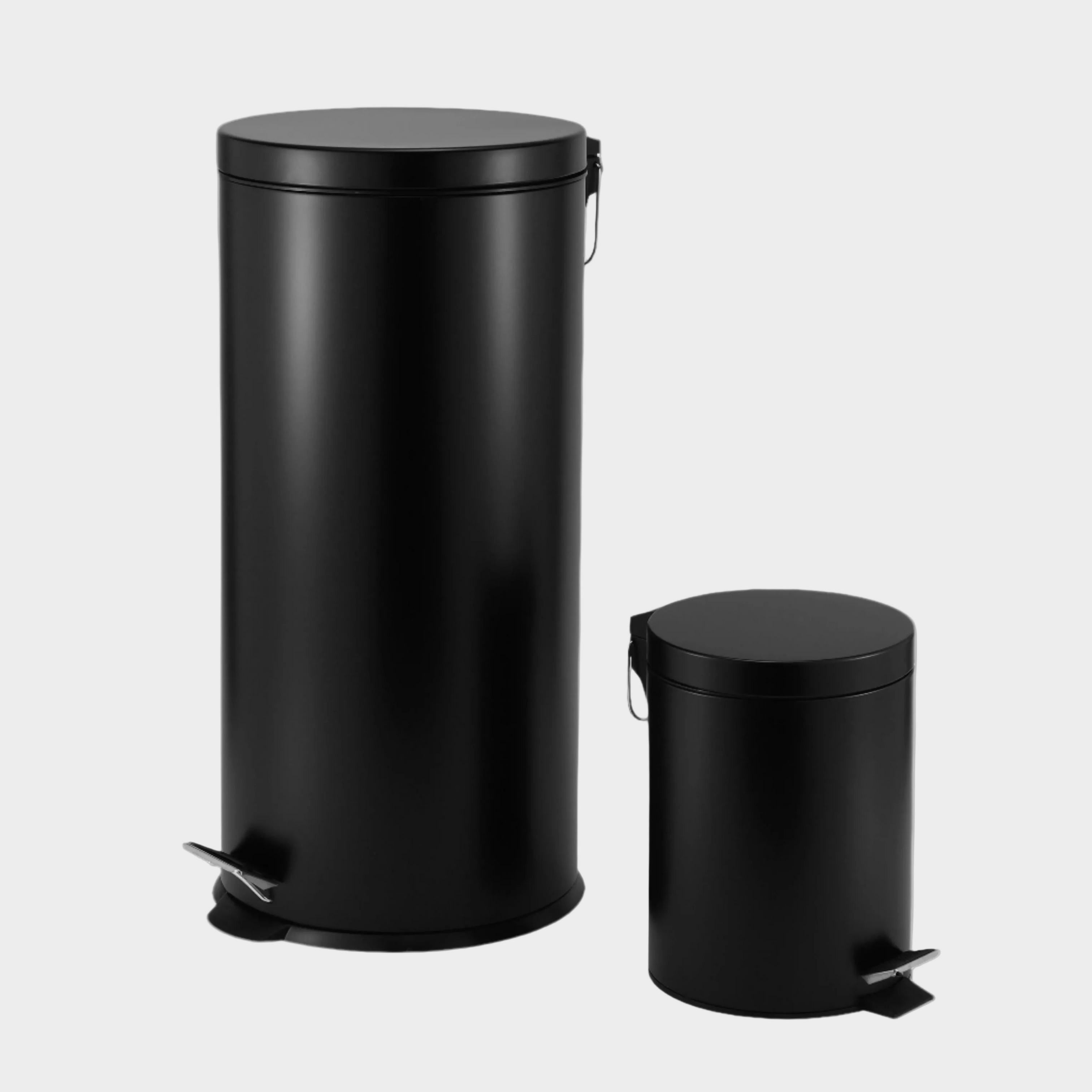 5L + 30L Steel Pedal Bin Set - Roma Round | Casa