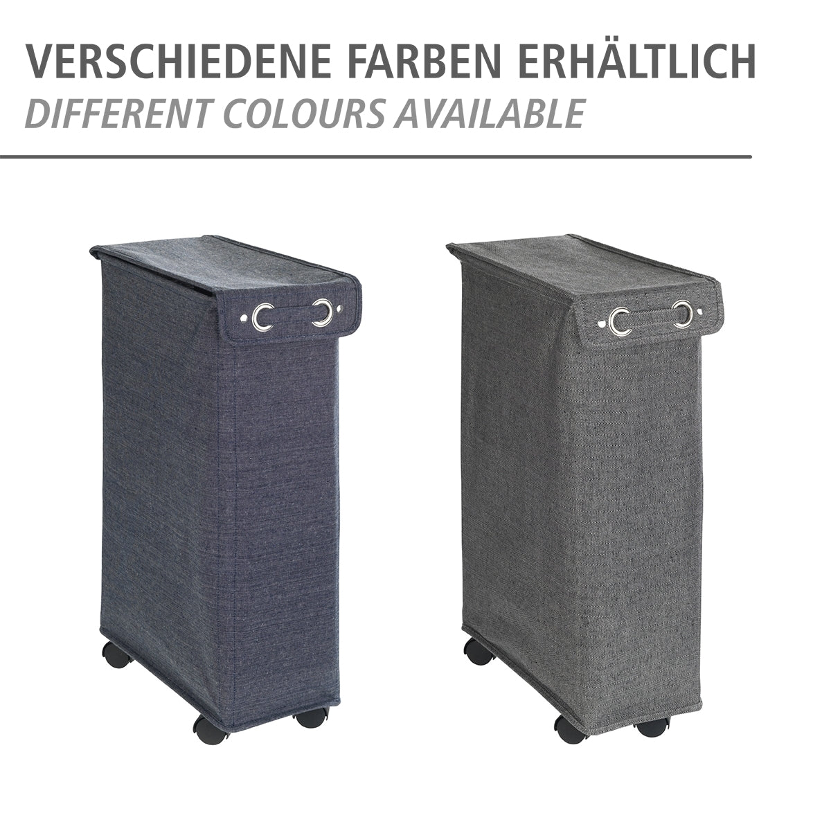 Laundry Basket 43L - With Lid - Corno Prime - Black-White