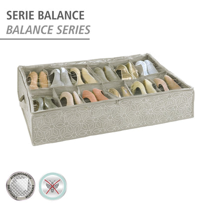 UNDERBED SHOE STORAGE - BALANCE RANGE - 12 COMPARTMENTS